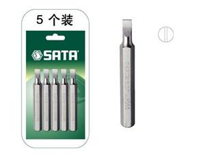 世达(Sata)5件套8MM系列70MM长一字旋具头(世达,Sata,5件套8MM系列70MM长一字旋具头)