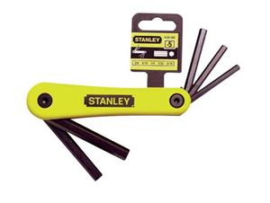 (美国史丹利,Stanley,5件套折叠式内六角扳手,英制)