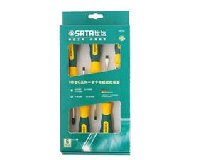 (世达,Sata,5件G系列一字,十字螺丝批组套,进口螺丝刀,德国改锥)